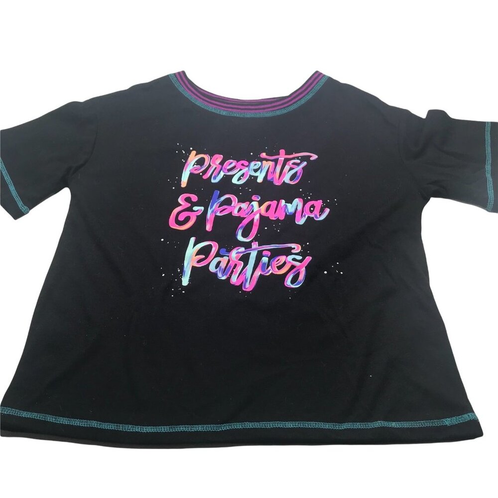 More Than Magic Girl's Short Sleeve Top Presents & PJ Parties Large 10-12 New